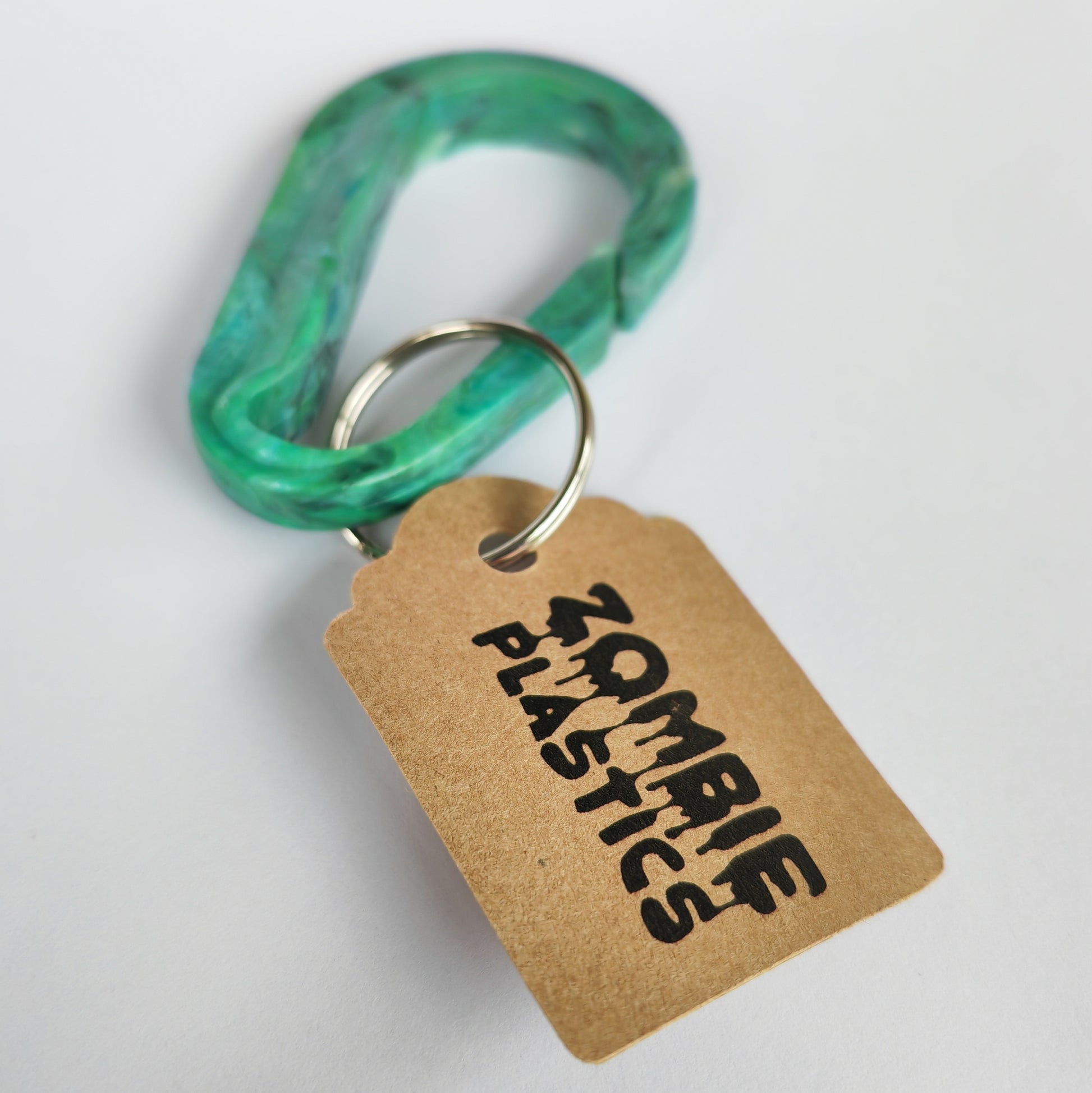 Zombie plastics recycled beach plastic carabiner